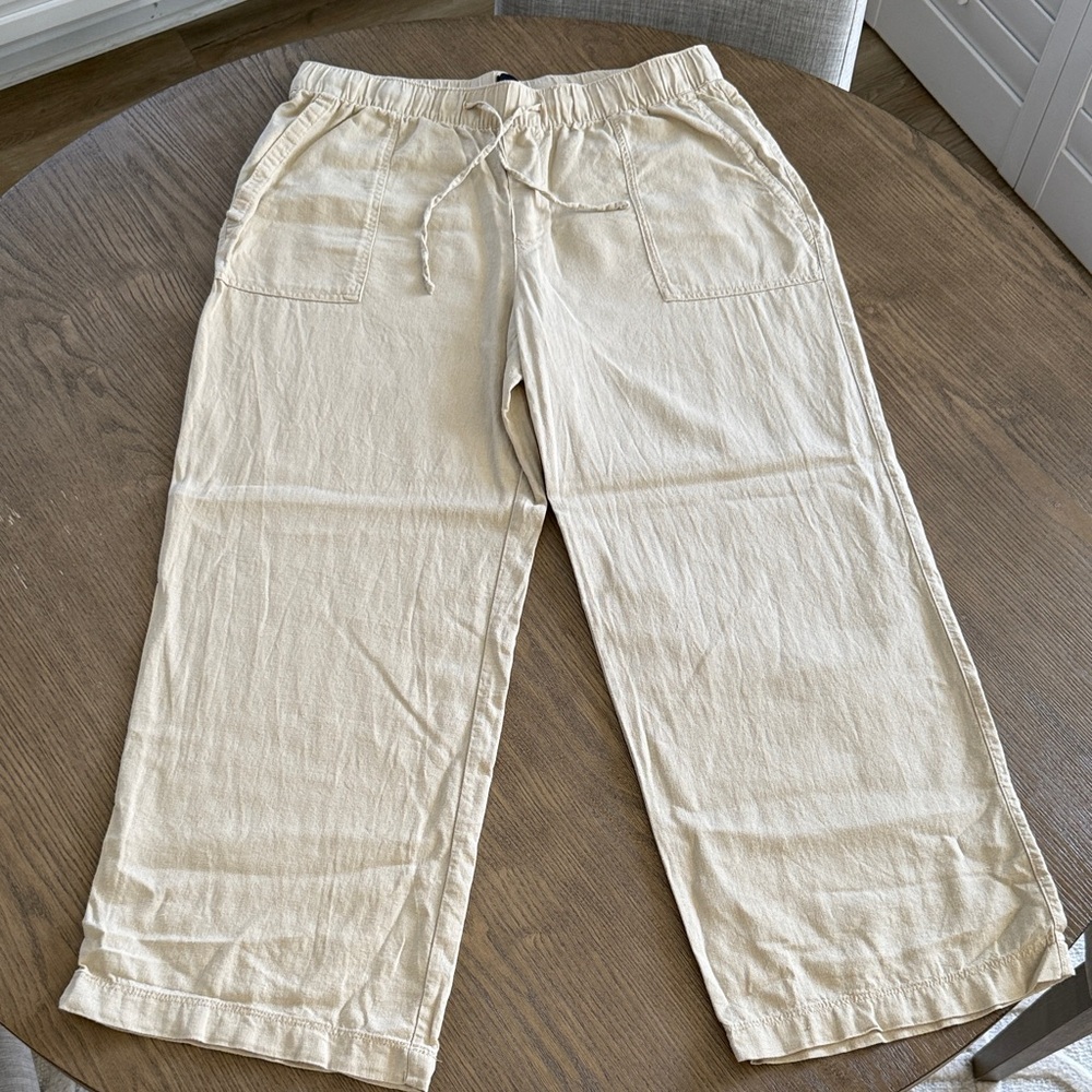 GAP Womens Linen Drawstring pants